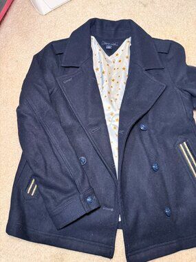 Tommy Hilfiger Girls Navy Peacoat Jacket M NWOT